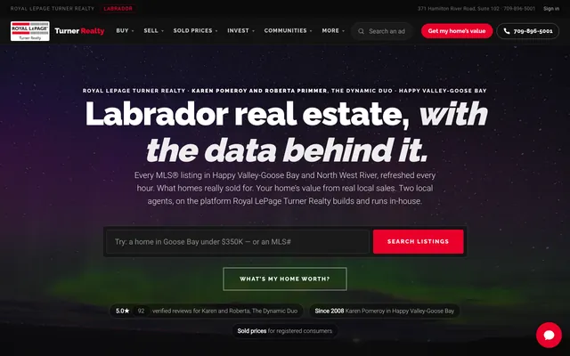 goosebayrealestate.ca homepage